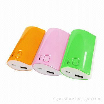 Unique design side light 5,200mAh mobile power bank